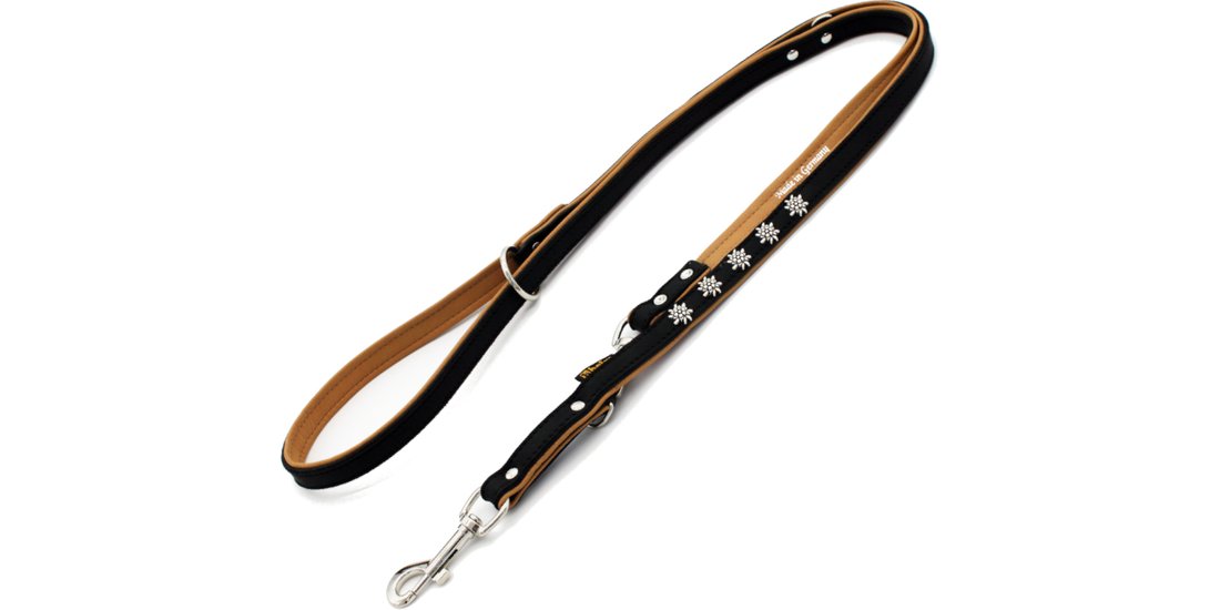 Guinzaglio Heim Stella alpina nero/beige – L …
