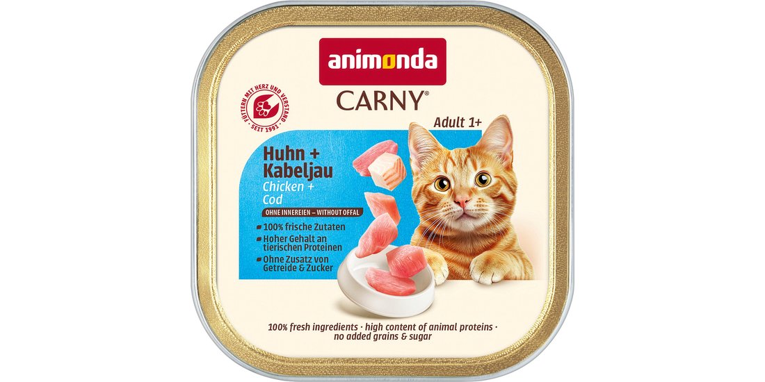 animonda Carny Adult 32 x 85 g – Pollo & Merluzzo…