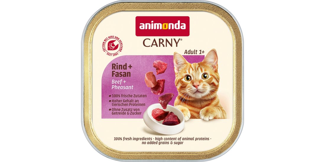 animonda Carny Adult 32 x 85 g – Manzo & Fagiano…