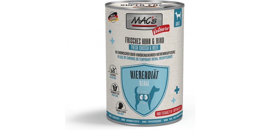 MAC’s Dog Vetcare Renal 24 x 400 g – Pollo & …