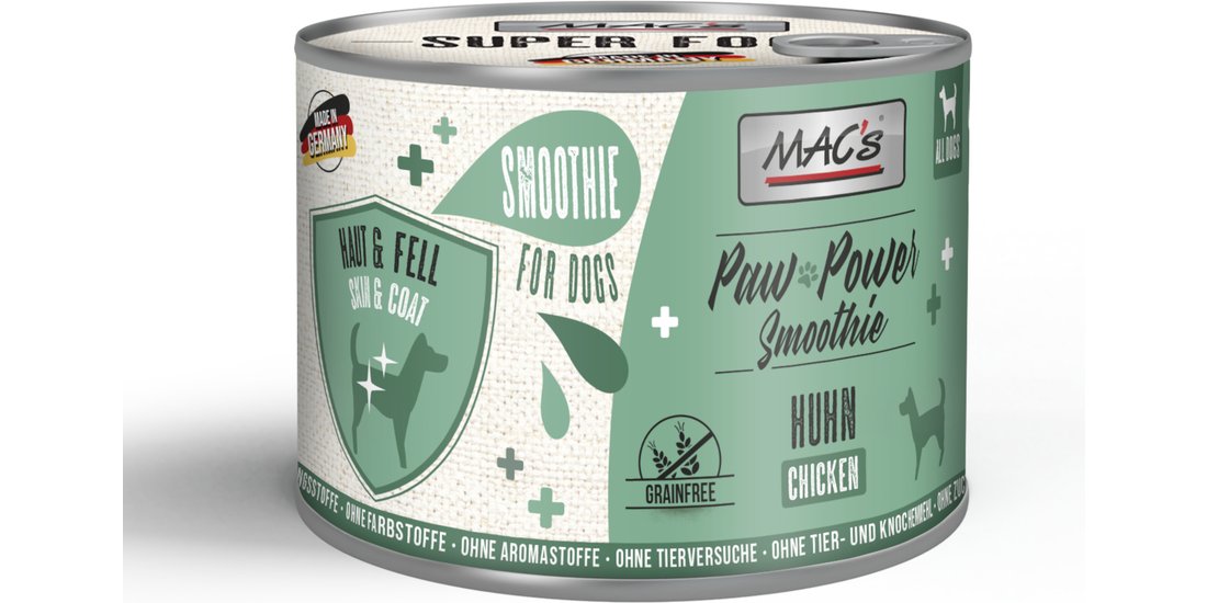 MAC’s Dog Paw Power Smoothie 12 x 185 g – Pollo…