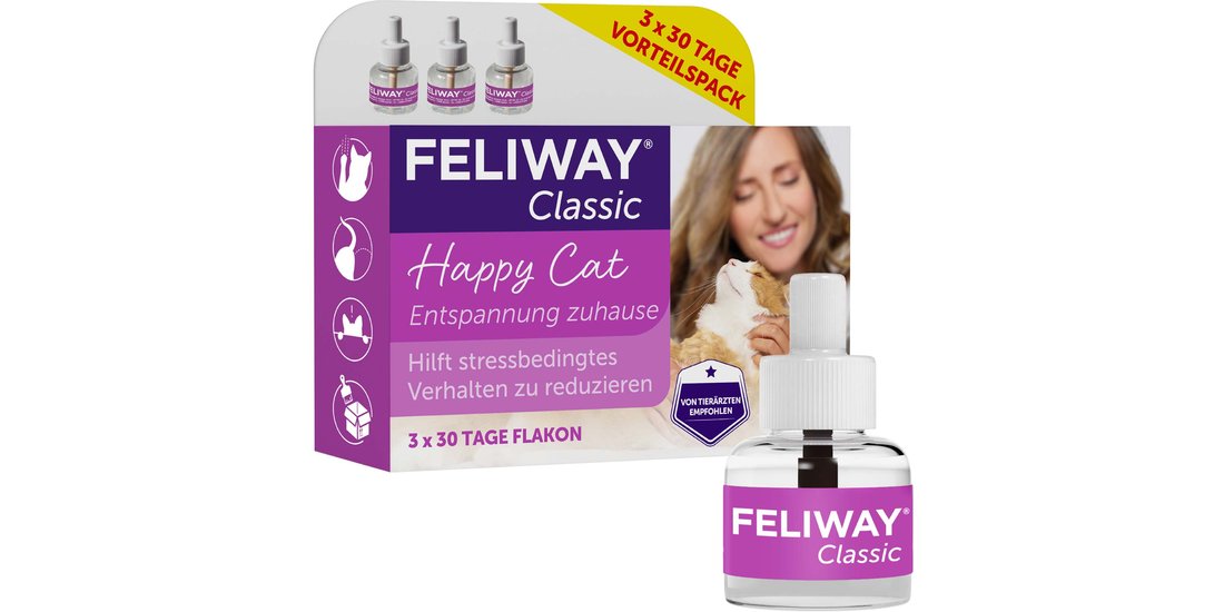 Feliway Classic – Set da 3 ricariche (48 ml cad…