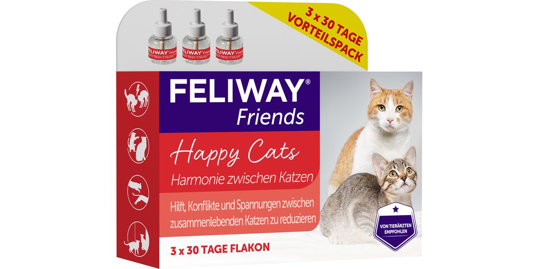 Feliway Friends – set da 3 ricariche (48 ml cad…