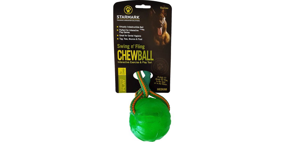 Starmark Swing n’ Fling Chew Ball per cane – …