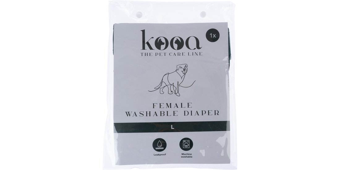kooa Pannolino lavabile per cani femmina – Taglia…