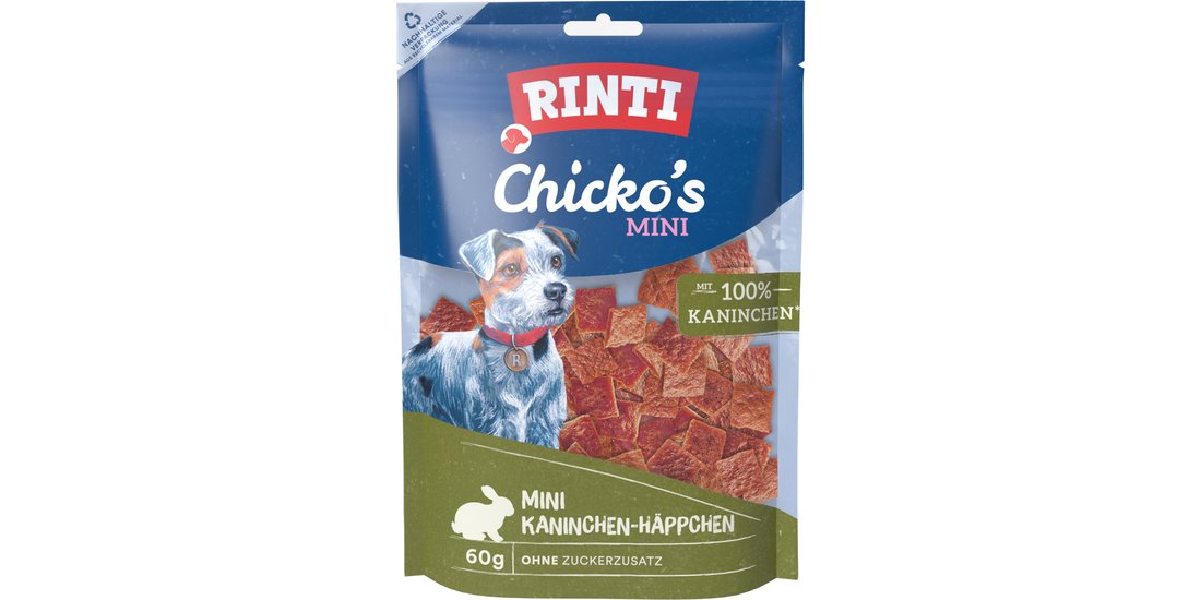 RINTI Chicko Mini Snack per cane – 60 g Coniglio…