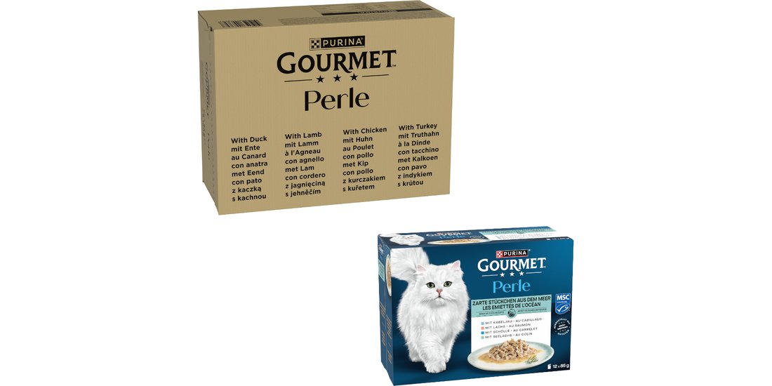 96 x 85 g Purina Gourmet Perle + 12 x 85 g Trancetti…