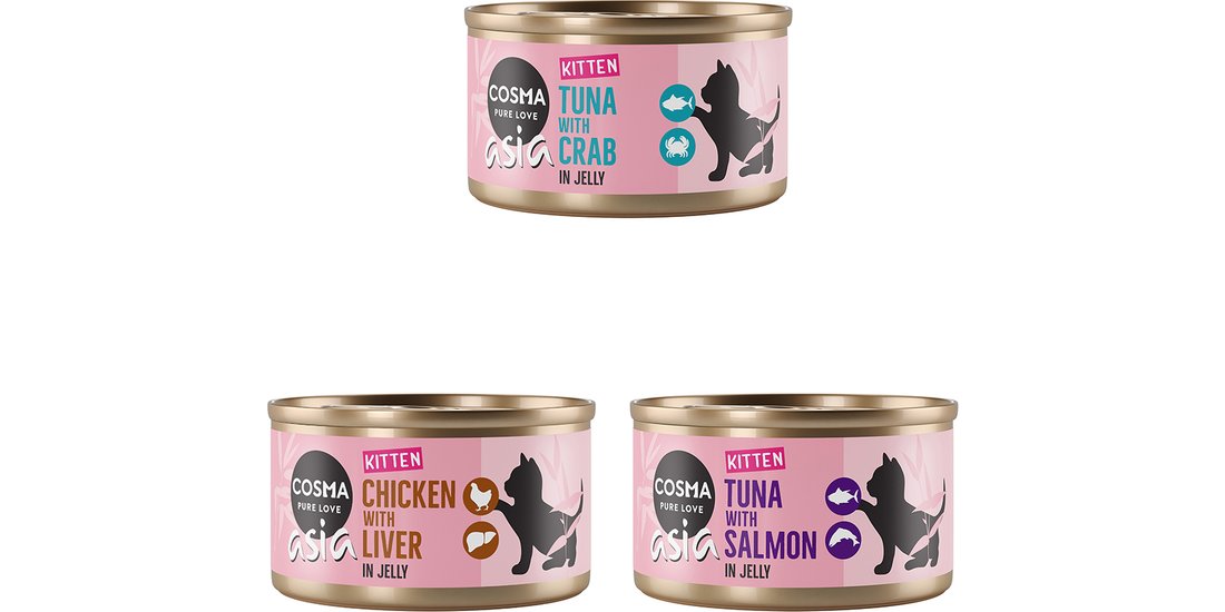 Cosma Asia Kitten in gelatina 24 x 85 g umido…