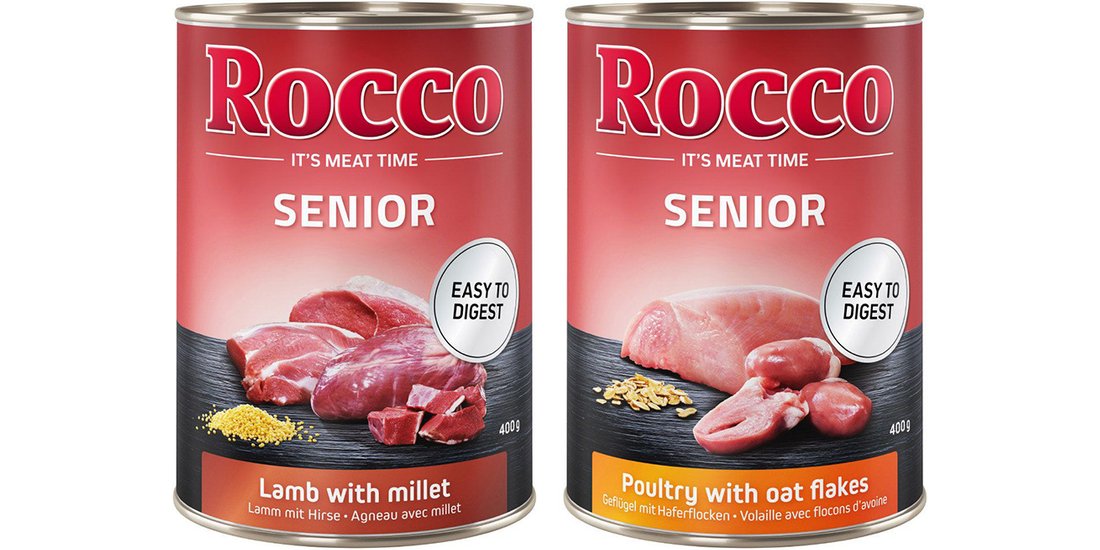 Rocco Senior 24 x 400 g umido per cane – Mix …