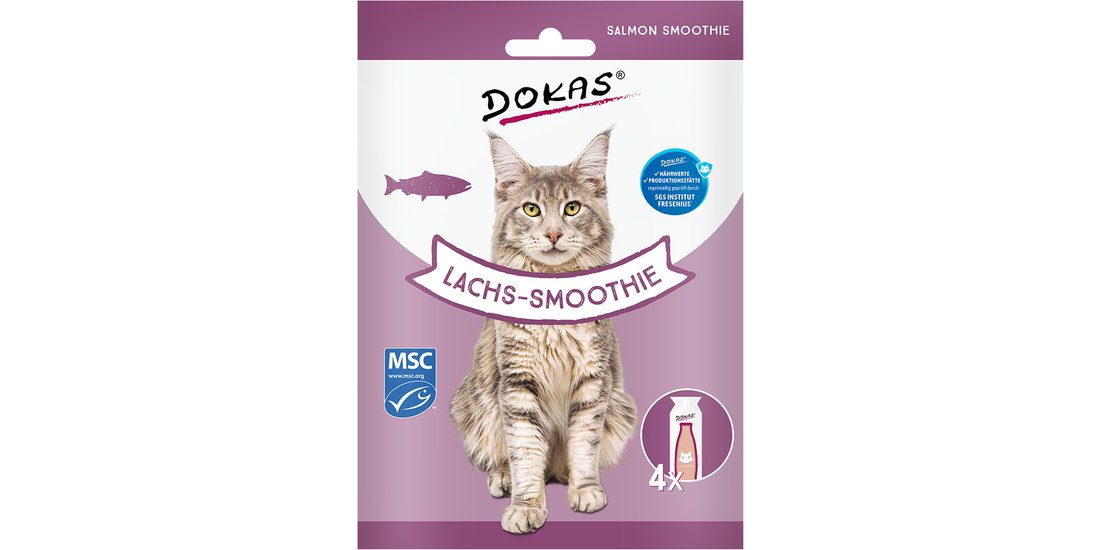Dokas Smoothie al salmone Snack per gatto – Set…