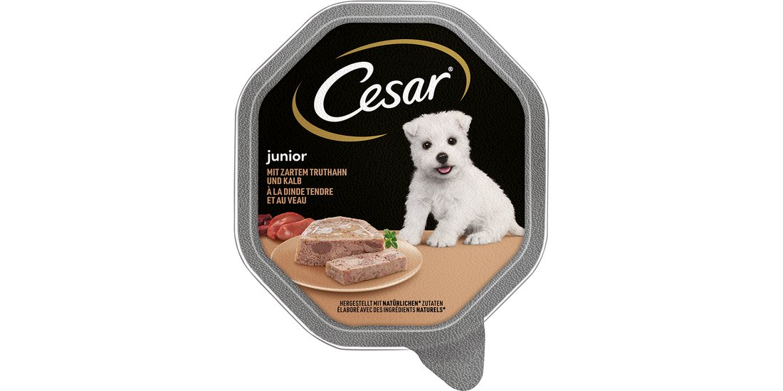 Cesar Junior Vaschette Tacchino e Vitello Umido…