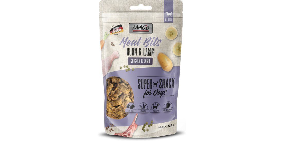 MAC’s Meat Bits – Set %: 6 x 90 g Manzo & Mirtilli…