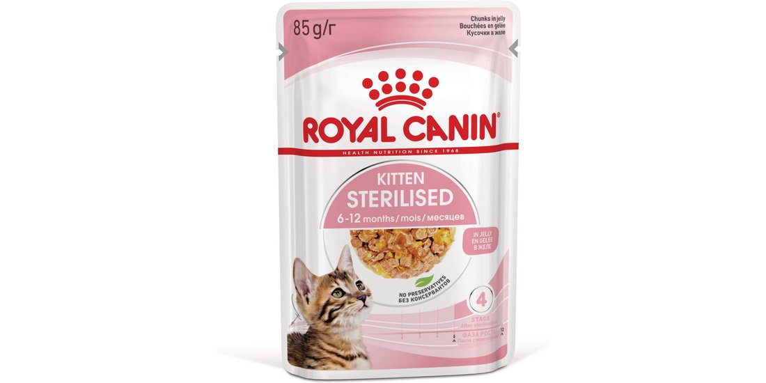 Royal Canin Kitten Sterilised in Gelatina – Set…
