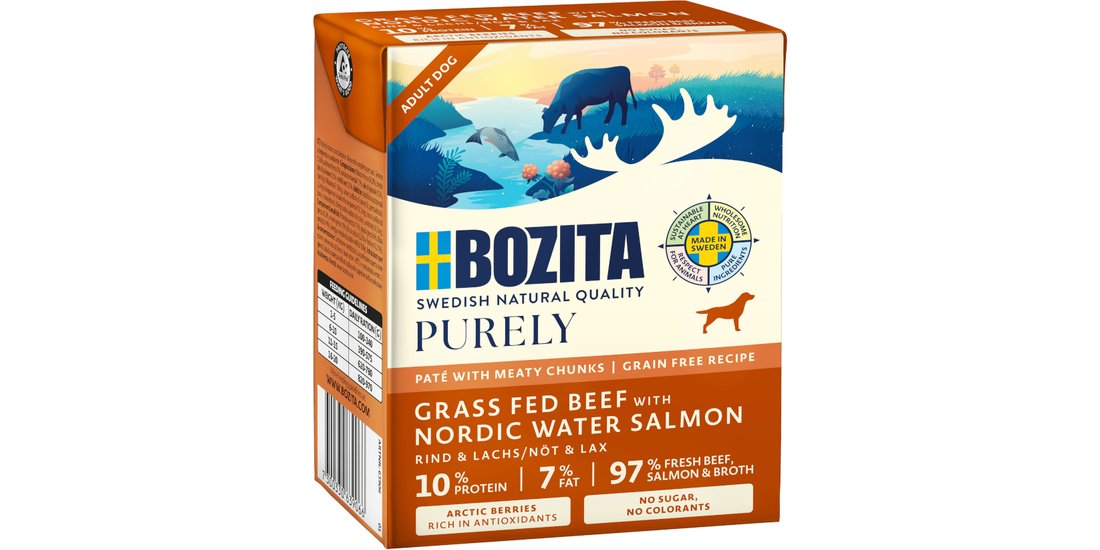 Bozita Purely Paté 24 x 370 g – con Salmone