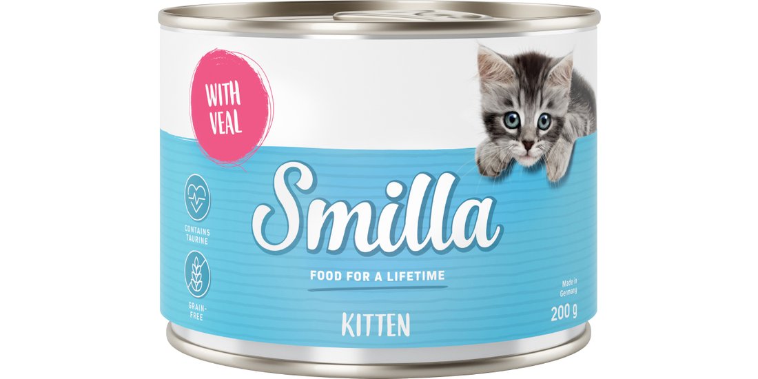 Smilla Kitten 6 x 200 g umido gatto – Pollo