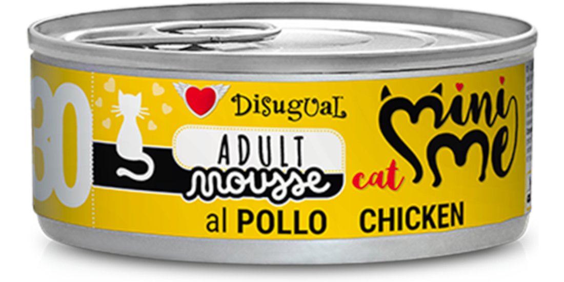 Disugual Mini-Me Cat Mousse 24 x 85 g – Pollo
