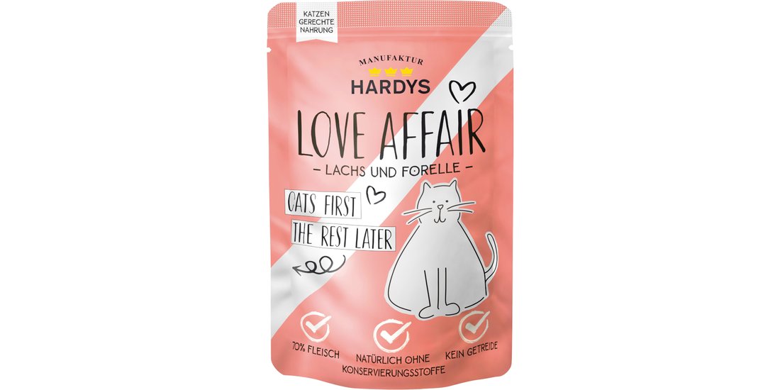 Hardys LOVE AFFAIR 24 x 100 g – Salmone & Trota…