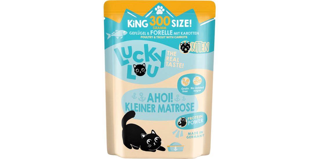 Lucky Lou kitten 300 g – Pollame & Trota