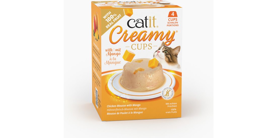 Catit Creamy Cups 4 x 25 g – Mousse di pollo …