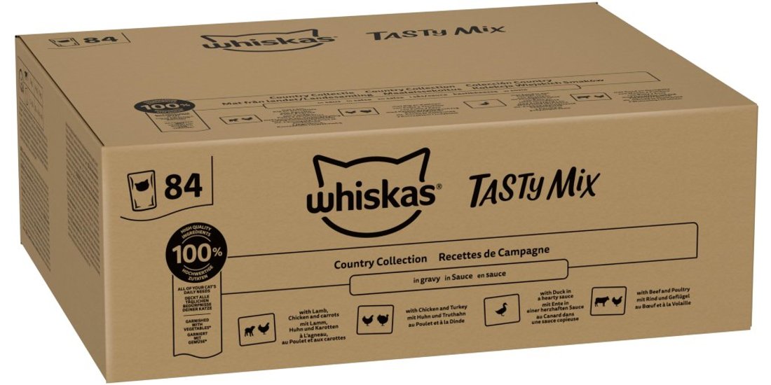 Whiskas 1+ buste 84 x 85 g – Ricette di campagna…