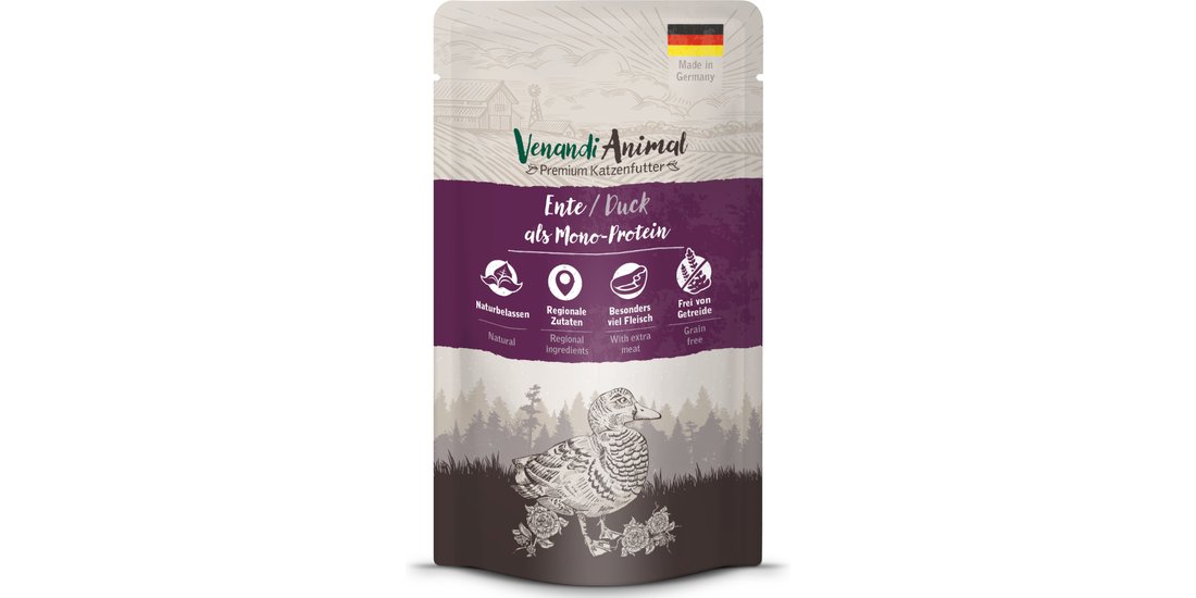 Venandi Animal Monoprotein 24 x 125 g – Anatra…