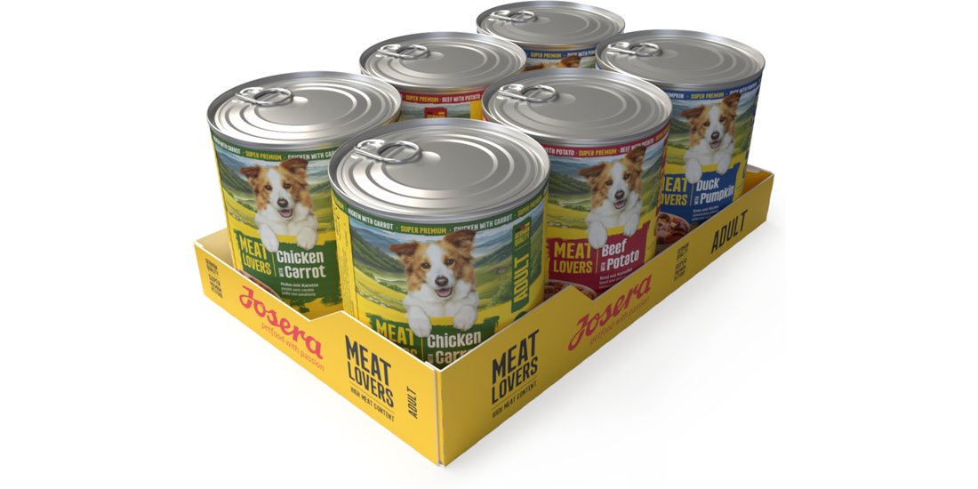 Josera Meatlovers Menù 6 x 800 g – Mix: Anatra…