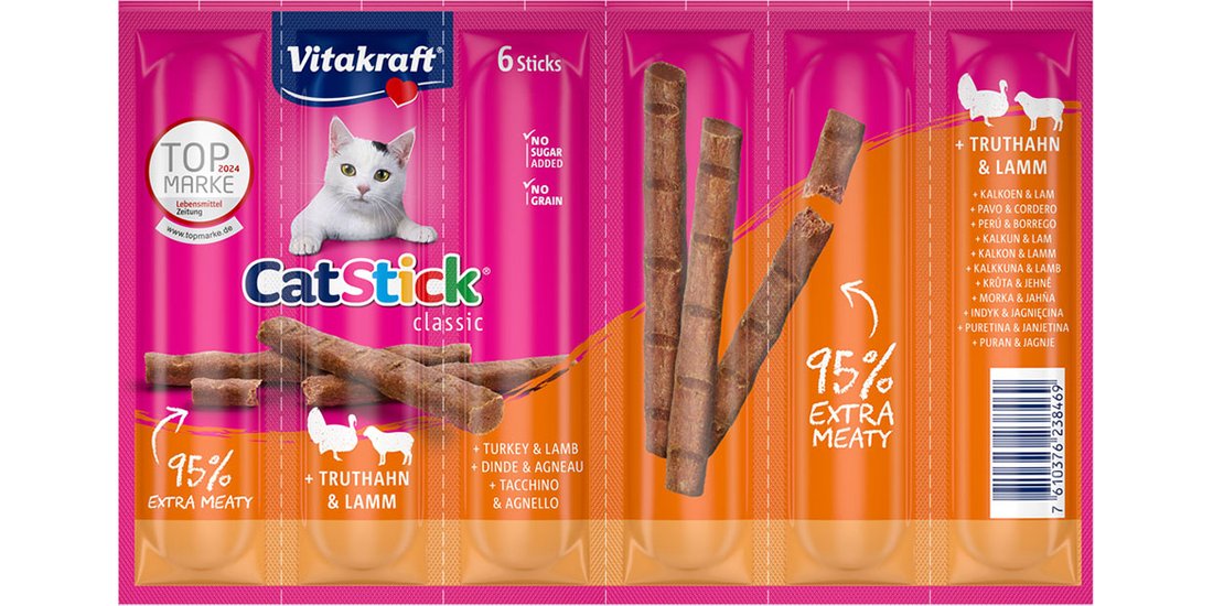 Multipack risparmio! 48 x 6 g Vitakraft Cat Stick…