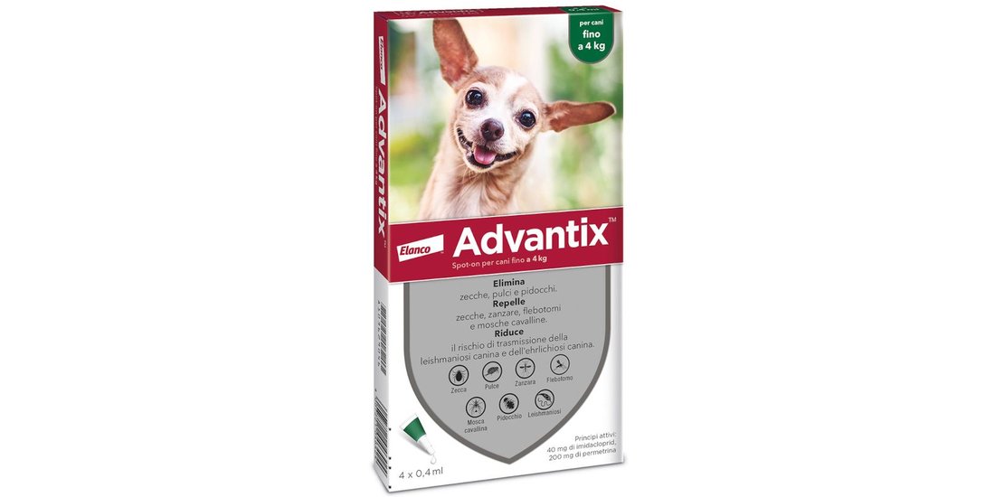 Advantix Spot-on per cani fino a 4 kg – 6 pipette…