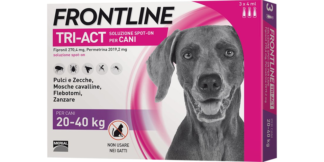 Frontline Tri Act cane: tutte le soluzioni pipette…