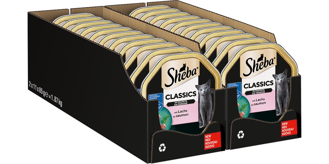 Sheba Vaschette 44 x 85 g Umido per gatto – Paté…