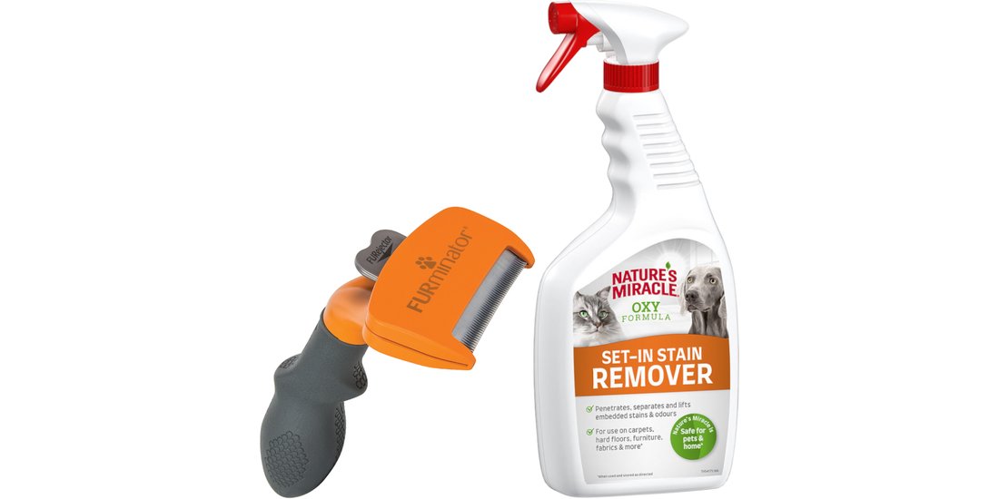 FURminator deShedding + Nature’s Miracle Set-…