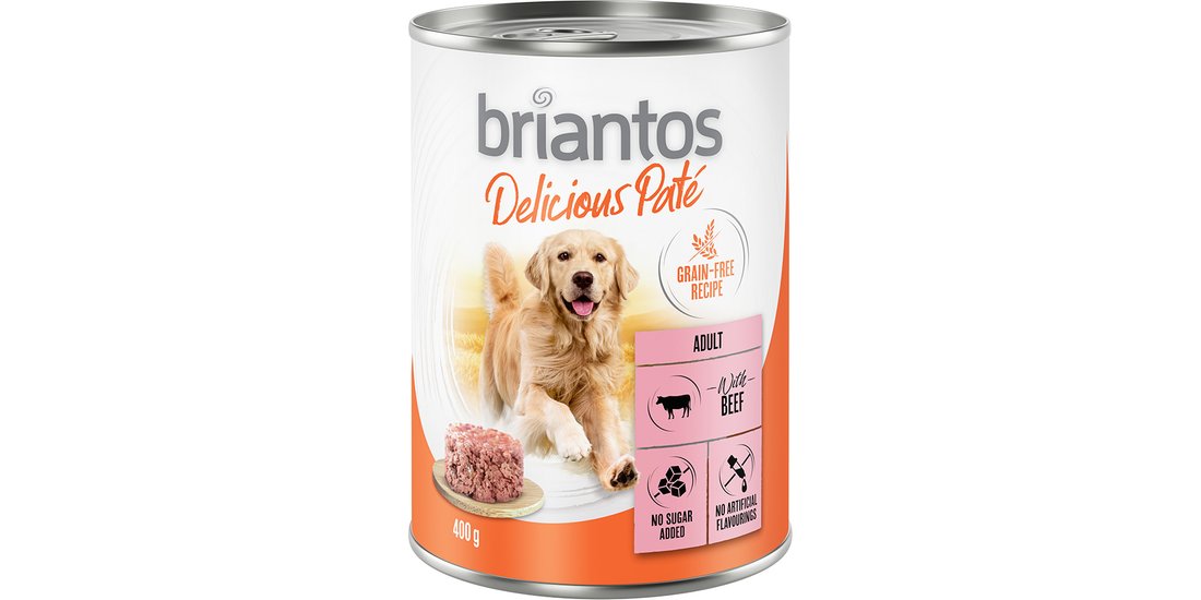 Briantos Delicious Paté 6 x 400 g Umido per cane…