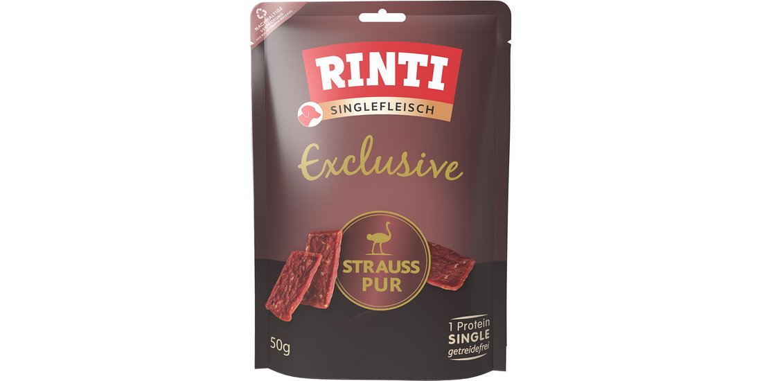 RINTI Single-Meat Exclusive – 50 g Struzzo puro…
