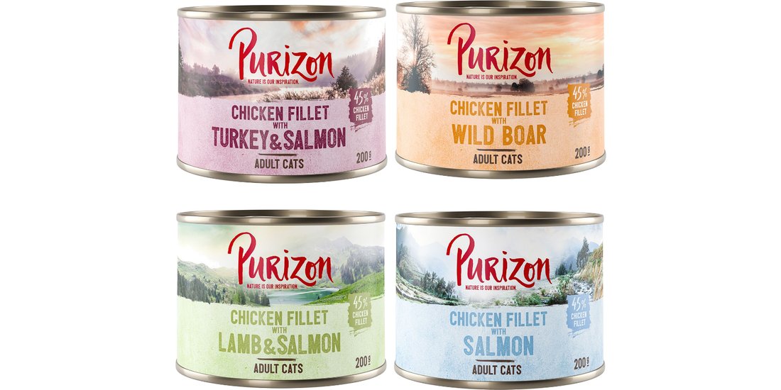 Purizon Adult 6 x 200 g – senza cereali – Mix…