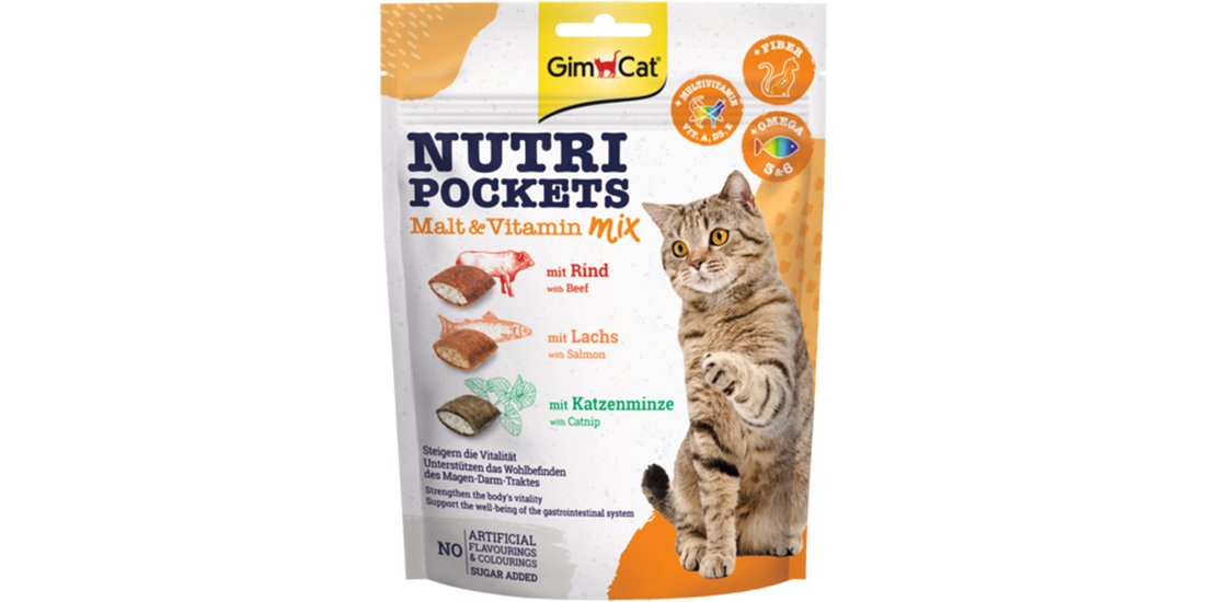 GimCat Nutri Pockets – 150 g Mix Malto-Vitamine…
