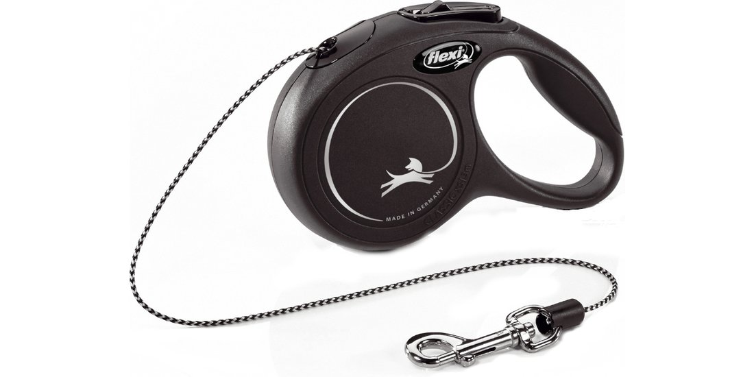 Guinzaglio flexi Cat New Classic – nero