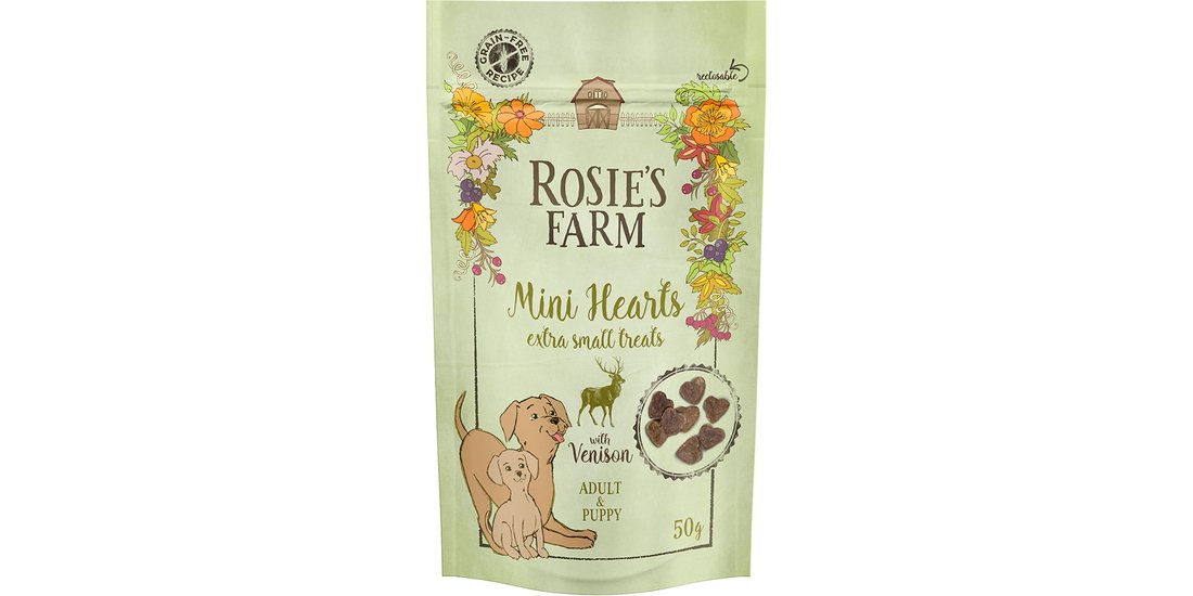 Rosie’s Farm Puppy & Adult “Mini Hearts” Selvaggina…