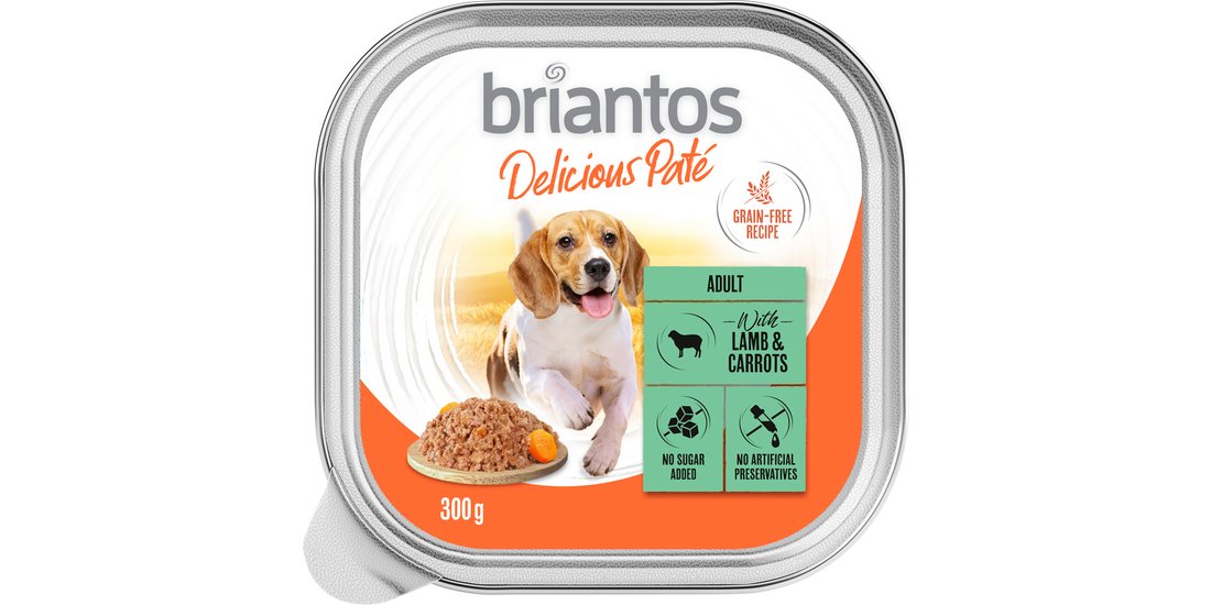 Briantos Delicious Paté 9 x 300 g Umido per cane…