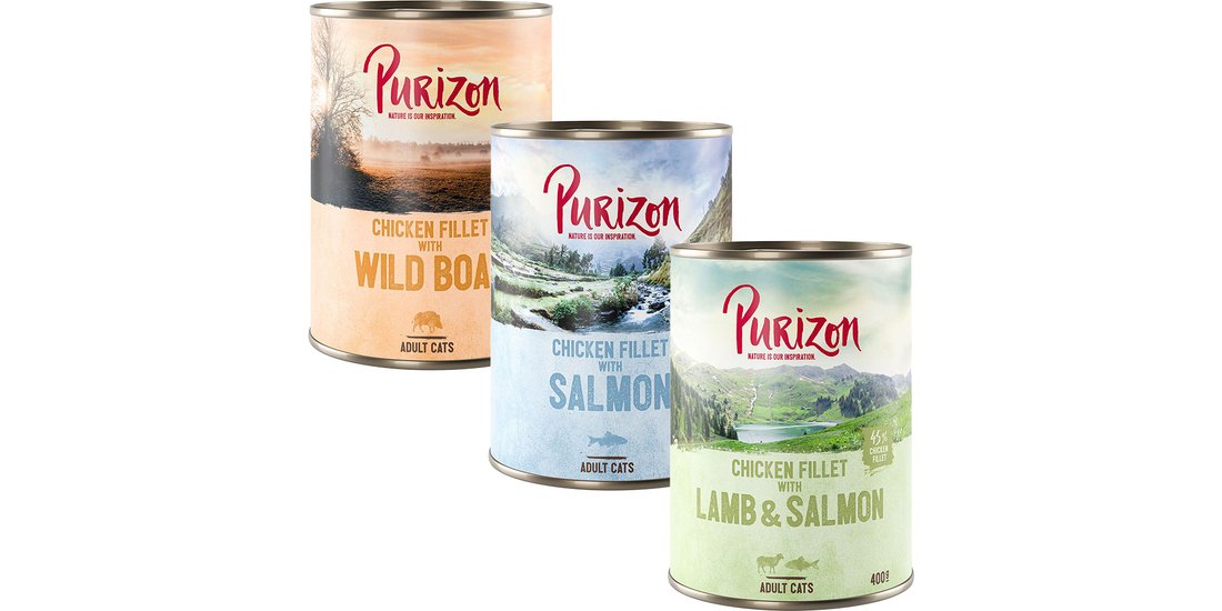 Purizon Adult 24 x 400 g – senza cereali – Mix…