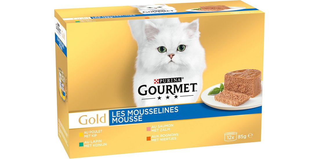 Gourmet Gold Mousse e Paté 48 x 85 g Umido per…