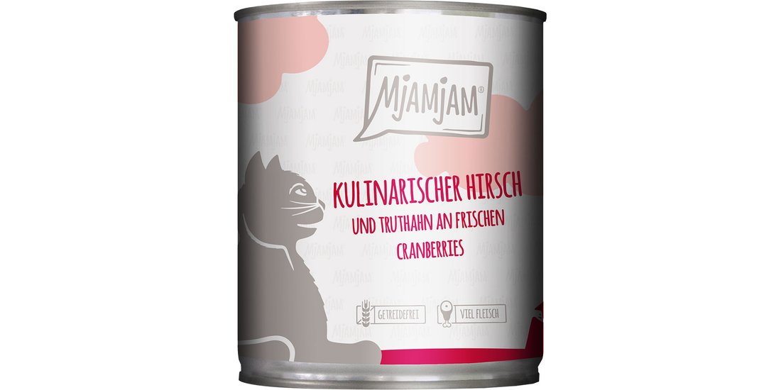 MjAMjAM 6 x 800 g umido gatto – Cervo Tacchino…
