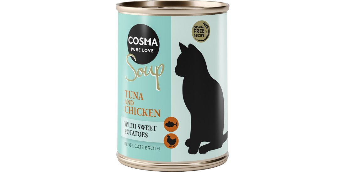 Cosma Soup 12 x 100 g umido gatto – Tonno e Pollo…