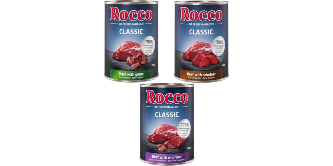 Rocco Classic 24 x 400 g Alimento umido per cani…