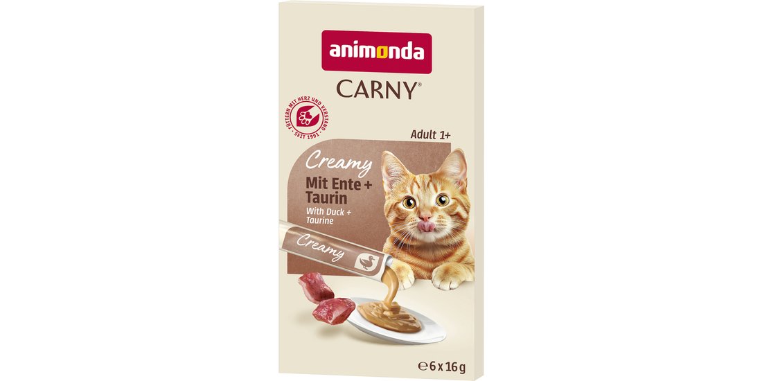 animonda Carny Adult Creamy – 6 x 16 g Anatra…