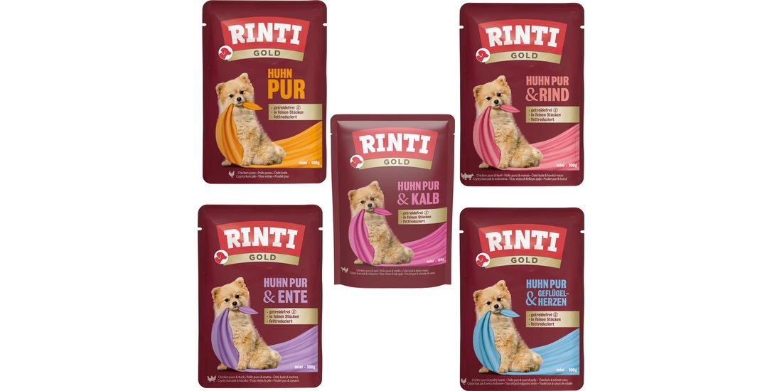 RINTI Gold 10 x 100 g – Mix: Pollo puro con Manzo…