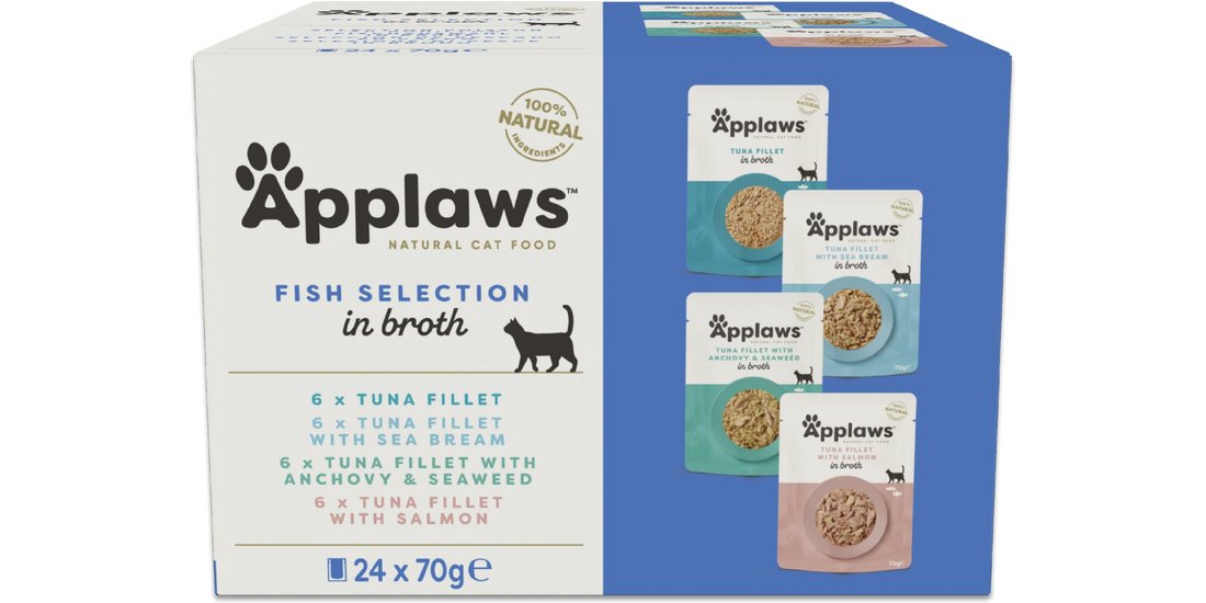 Applaws Cat Natural Selezione di Pesce in Brodo…