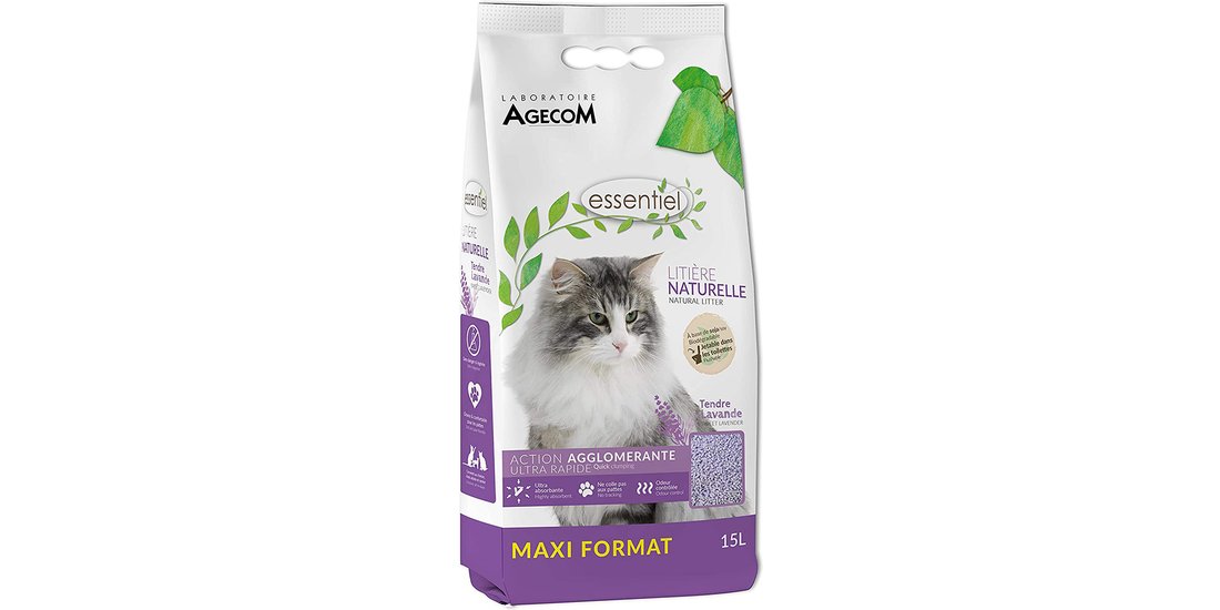 Lettiera per gatti naturale Essentiel alla lavanda…