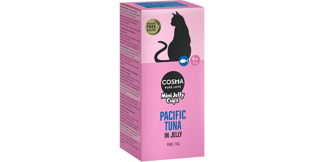 Cosma Mini Jelly Cups 24 x 25 g Snack per gatto…