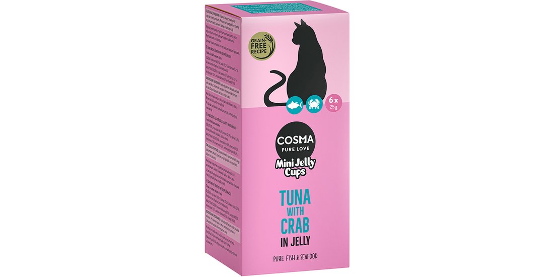 Cosma Mini Jelly Cups 24 x 25 g Snack per gatto…
