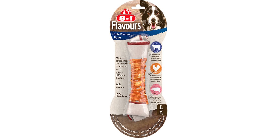 8in1 Triple Flavour Ossi da masticare L Snack…